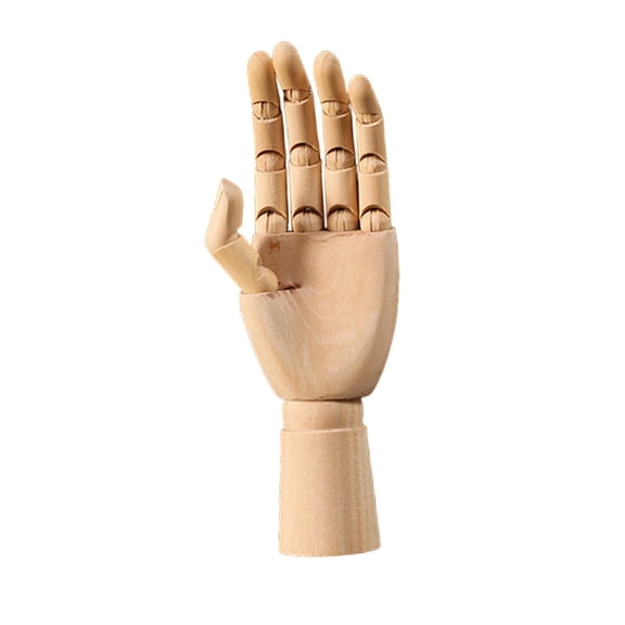 yotijay Wooden Hand Mannequin Artist Manikin Hand Ornament, Multiple Uses, Movable Joint Small