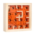 thumbnail image 1 of yotijay Wooden Labyrinth Board Game Activity Board Develop Fine Motor Skills Educational Orange, 1 of 9