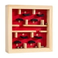 thumbnail image 1 of yotijay Wooden Labyrinth Board Game Activity Board Develop Fine Motor Skills Educational Red, 1 of 9