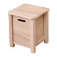 thumbnail image 1 of yotijay Wooden Storage Stool Decor Household Small Stool for Apartment Office Indoor 30cmx30cmx35cm, 1 of 9