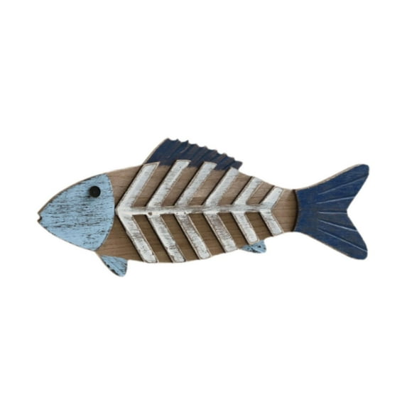 yotijay Wooden Wall Art Decor Decorations Home Room Coastal Ornament Wall Sculpture With bone