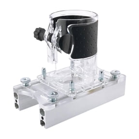 yotijay Woodworking Router Base,Woodworking Router Base Mortising Jig Portable,Wood Trimmer Router Tool Easy to Use Practical,2 in 1 Fastener Slotting Bracket without Milling Tool