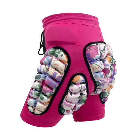 yotijay ded Shorts 3D Padded EVA Children Hip Protection Pads for Outdoor Sports Pink L