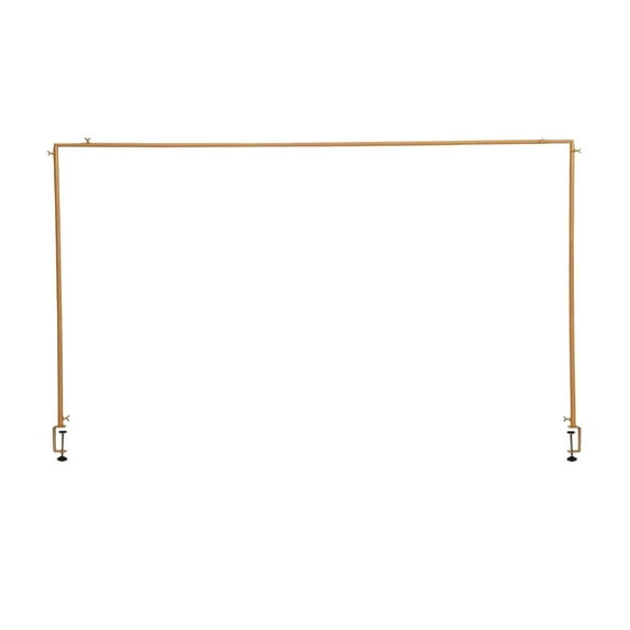 yotijay over The Table Rod Stand Metal Decorative Easy to Install Table Arch Hanging Rod