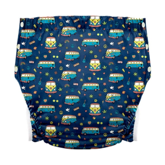 yotijay s Cloth Diaper Sturdy s Diaper Wrap Cover for Women Elderly Old Man Bus XL