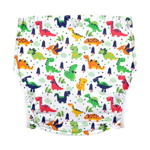 yotijay s Cloth Diaper Sturdy s Diaper Wrap Cover for Women Elderly Old Man Dinosaur XL