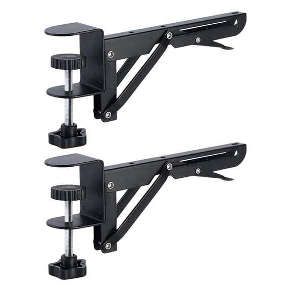yotijay under Desktop Mouse Keyboard Tray Adjustable Clamp Collapsible Bracket Metal for for 1-5cm Thickness