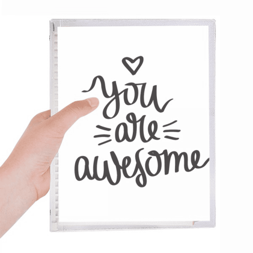 you are awesome quote notebook loose diary refillable journal statiry