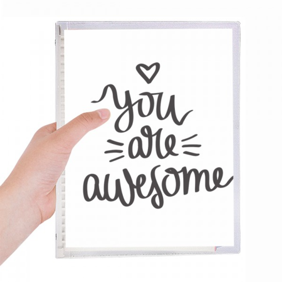 you are awesome quote notebook loose diary refillable journal statiry