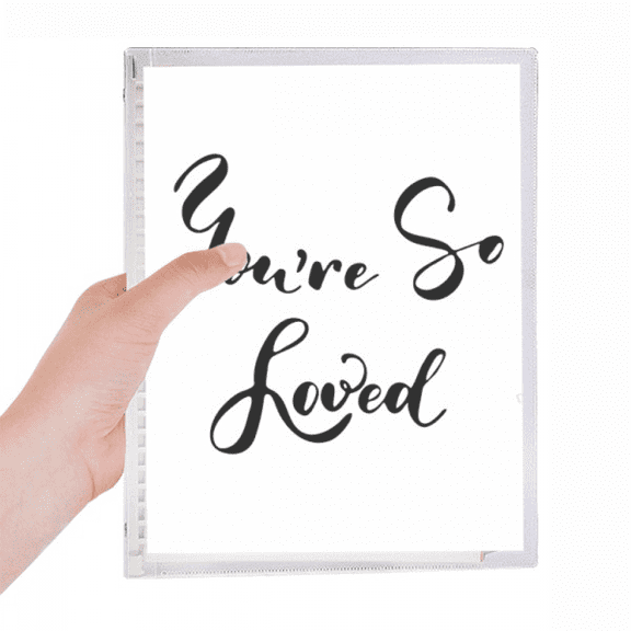 you are so loved quote style notebook loose diary refillable journal statiry