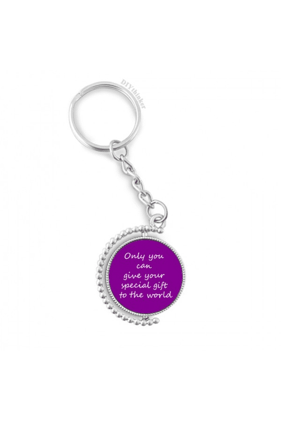 you can give world inspirational rotatable keyholder disc accessories chain clip