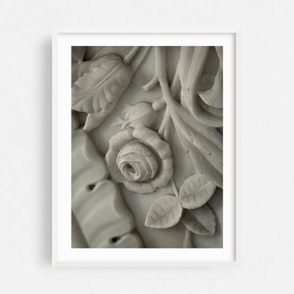 “…you’re a ghost and I can’t breathe…” 02 - Photography Floral Nature Botanical Vintage Art Deco White Framed Wall Art Print 5 x 7 inches