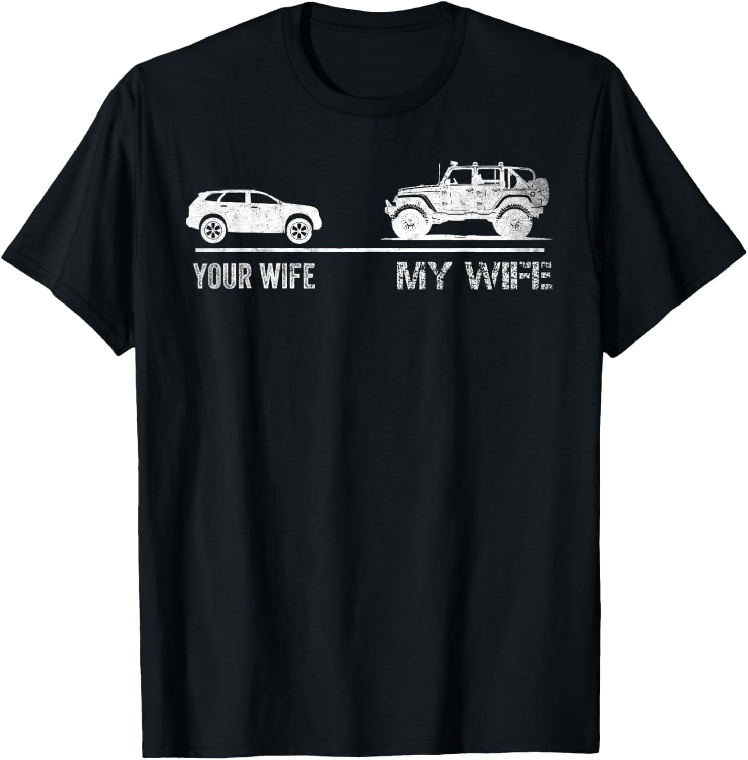 Glory Be Co 'Your Wife And My Wife' Funny Men's T-Shirt - Cotton Short Sleeve - USA Made - Graphic Tee