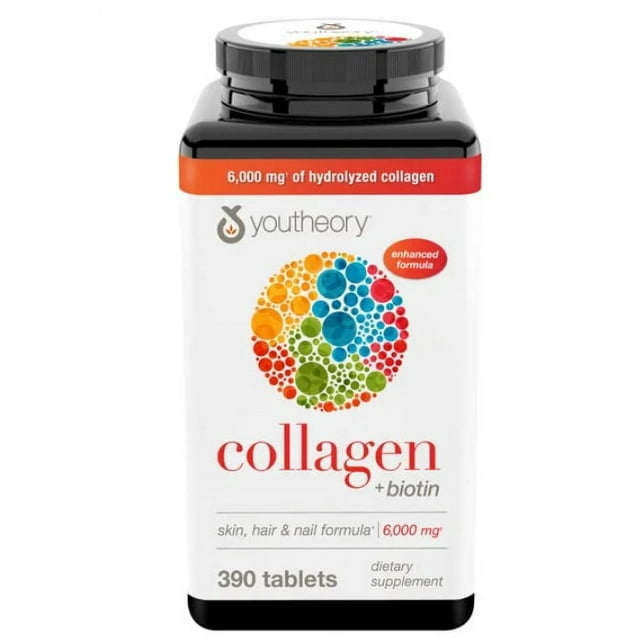 youtheory Collagen Plus Biotin, 390 Tablets