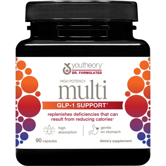Youtheory Multi, GLP-1 Support, 90 Capsules