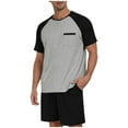 thumbnail image 1 of youzhen Short Pjs for Men Mens Pajama Sets Shorts and Short Sleeve Lightweight Dry Mens Pajama Sets Summer Short Pajamas, 1 of 3