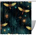 thumbnail image 1 of yowmns Waterproof Printed Curtain Set with Hooks - Stylish Bathroom Decoration for Shower | Shower Curtain Sets, Bathroom Curtain, Curtain Set, 1 of 6