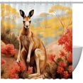 thumbnail image 1 of yowmns Waterproof Shower Curtain Set with Hooks - Printed Design for Bathroom Decoration, 1 of 6