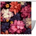 thumbnail image 1 of yowmns Waterproof Shower Curtain Set with Hooks - Vibrantly Printed Bathroom Curtains for Stylish Shower Décor, 1 of 6