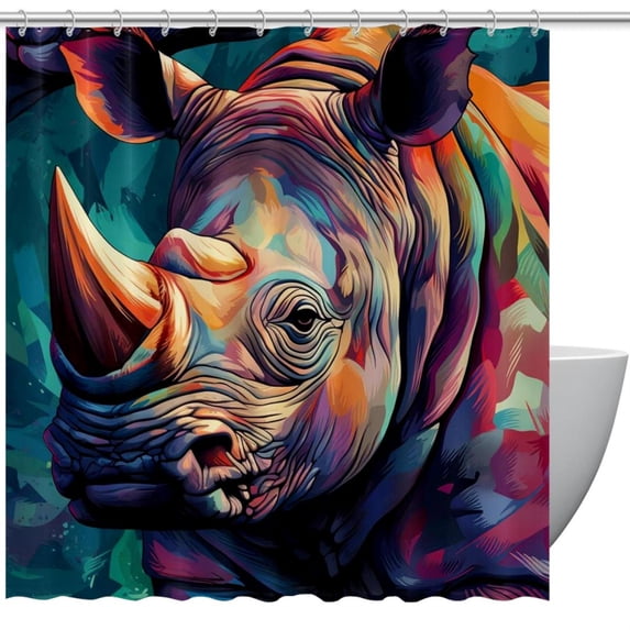 yowmns Waterproof Shower Curtain Sets with Hooks - Printed Designs for Stylish Bathroom Decor