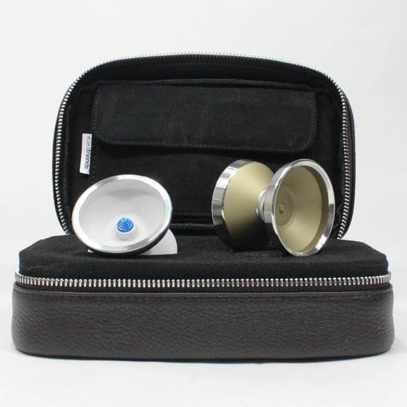 yoyofriends MG SS Gyrfalcon Yo-Yo - Tri-Material - Magnesium YoYo (Cream with Raw Rings)