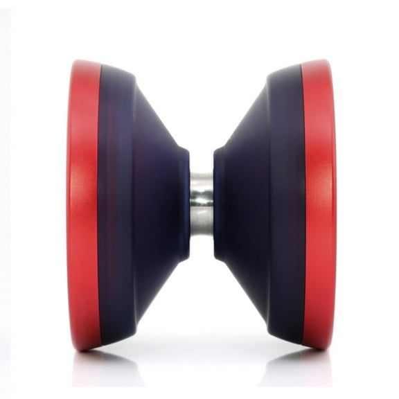 yoyofriends Strand Yo-Yo - Bi-Material YoYo - PC Body with Aluminum Caps (Black PC w/Red Caps)
