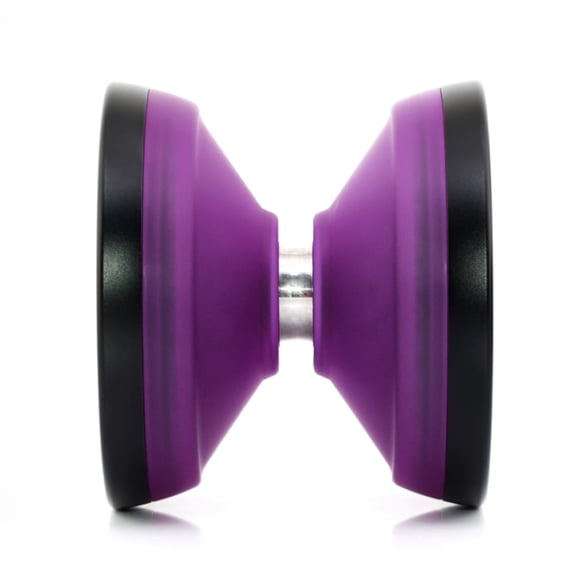 yoyofriends Strand Yo-Yo - Bi-Material YoYo - PC Body with Aluminum Caps (Purple PC w/Black Caps)