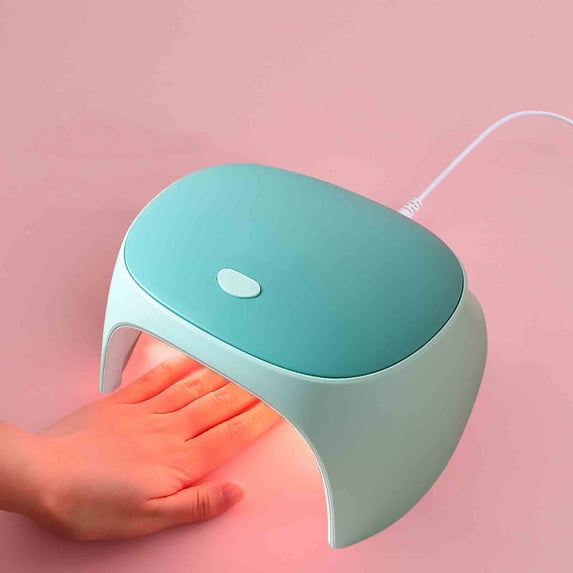 ysgfhgjw Nail Lamp for Gel Polish Red Light Fast-drying Nail Polish Lamp USB Household 54W High-power Smart Phototherapy Lamp Glue Baking Lamp