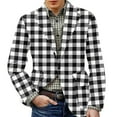 thumbnail image 1 of yuCgh Men's Casual Corduroy Jacket with Warm Pockets and Printed Style, Suit Cardigan for Men, Perfect for Work and Leisure,White M, 1 of 5