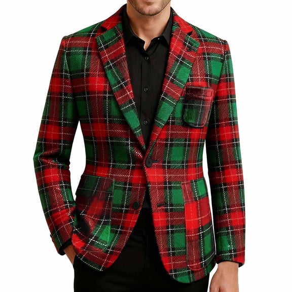 yuCgh Men's Corduroy Suit Jacket with Printed Details and Warm Pockets, Cardigan for Casual Use, Perfect for Daily Adventures,Army Green M