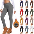 thumbnail image 1 of yuCgh Women's Fashion Casual Shaping Yoga Thermal Soft Sports Fitness Deer Velour High-Waisted Leggings, Breathable and Stretchy for Workouts and Lounge,Earthy Yellow S, 1 of 7