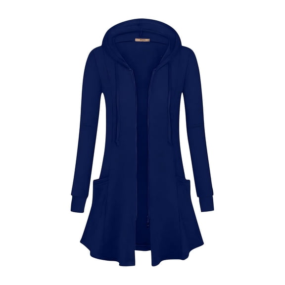 yuCgh Women's Winter Coat Jacket Long Sleeve Horn Button Plush Warm Coat with Elegant Design for Cold Season Comfortable and Stylish Outerwear,Dark Blue M