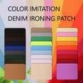 thumbnail image 1 of yuHome 29 Color Rectangular Patch Adhesive | Iron On Cut Cloth Stickers | Solid Color Denim Fabric Patches for Clothing Repair | 4.92 X 3.74 Inch Each | Diy Craft Sewing Reinforcement and Decoration, 1 of 2