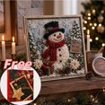 thumbnail image 1 of yuHome Christmas Fabric Poke Art Kit, DIY No Sew Fabric Poking Painting Set with Gift Bag, Handmade Craft Decor Kits for Beginners Adults Festive Home Decor Holiday Gift (1 Set), 1 of 8