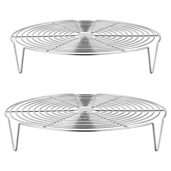 yueXinCh 2 Pack Round Stainless Steel Steamer Rack for Home Restaurant Pot