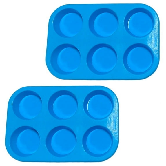 yueXinCh 2 Pcs 6 Cup Muffin Pan for Egg Muffin Cupcake Quiches