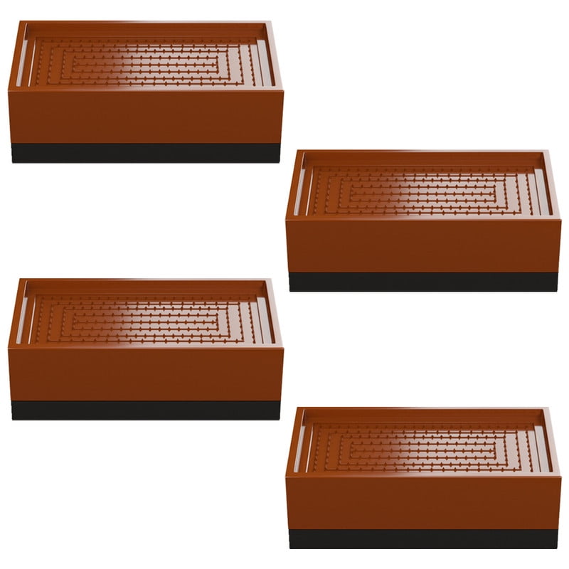 yueXinCh 4 Pack Furniture Risers Rectangle Bed Lifters for Bed Frame