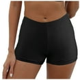 thumbnail image 1 of yueewhu Swim Short for Women Swim Bottom Swimsuit Boyshort Bathing Suit Bottoms Tankini Swimwear Board Shorts (Black, L), 1 of 7