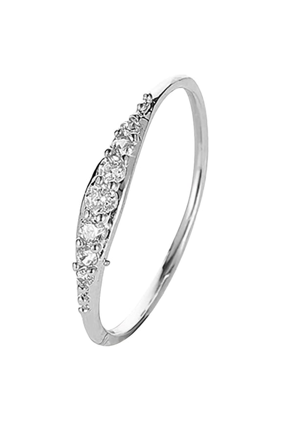 accessories rings engagement round cut zircons women wedding rings jewelry rings for woman full diamond ladies ring silver 9