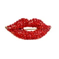 thumbnail image 1 of yuehao brooch fashion women rhinetone red lip mouth brooch pin clip jewelry red, 1 of 1