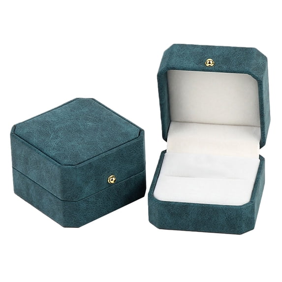 yuehao jewelry box gorgeous antique velvet jewelry ring box engagement wedding box keepsake box bridal photo ring single slots octagon box