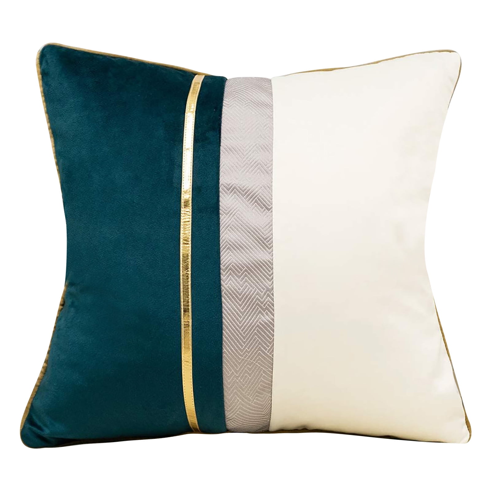 yuehao pillow case striped patchwork velvet cushion cover sofa living room bedroom car velvet