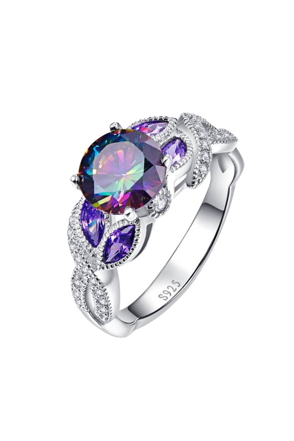 rings colorful oval zircon ring elegant rhinestone ring sapphire jewellery rings women fashion full diamond zircon rings for women size 6 10