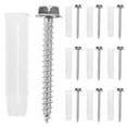 yuehuaidai 10 Sets Drywall Anchors And Screws Kit Wall Anchors Tv Mount