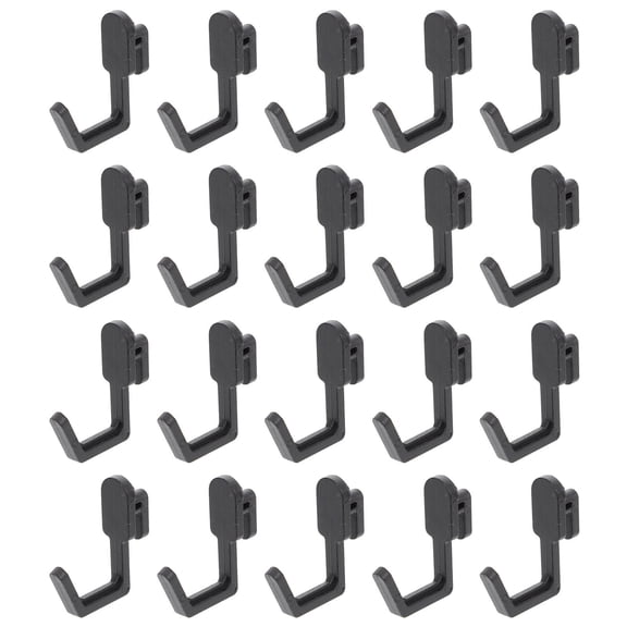 ULTNICE Garage Pegboard Hook J Shape Plastic for Wall Organization 20pcs