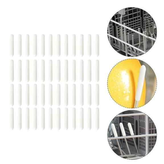 ULTNICE 200Pcs Dishwasher Overflow Cap White Rubber Prevent Household Users Daily Use