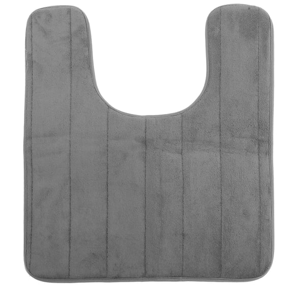 ULTNICE Dark Grey Bathroom Carpet Memory Foam Rug Non Slip Closestool Floor Mat