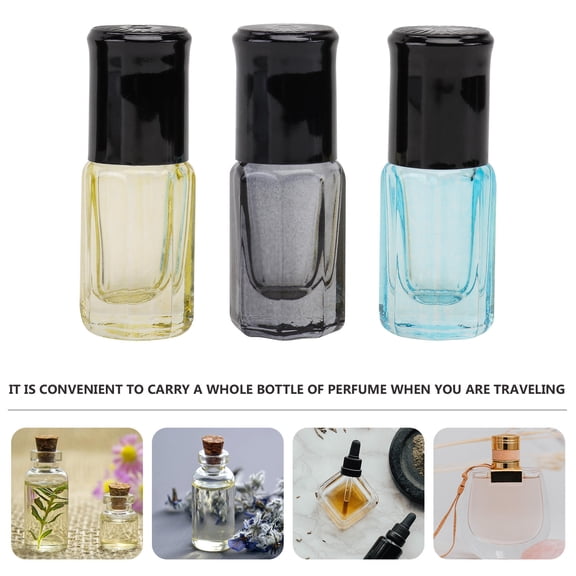 ULTNICE Yuehuaidai Refillable Glass Bottles for Travel, Leak-Proof, Essential Oils, 6Pcs