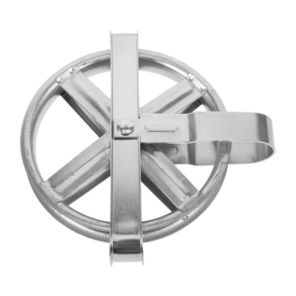 ULTNICE Plated Silver Clothesline Pulley Kit for Home Use with Hollow Design Safe and Convenient Hanging System