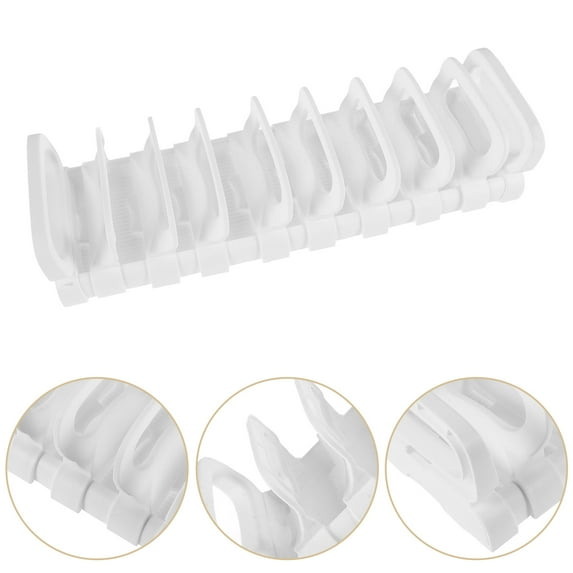 ULTNICE Dish Drying Plate Stand Storage Rack Adjustable Design 1Pack 15.7X4.9X0.8In